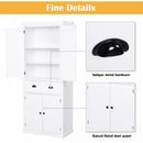 MDF Colonial Freestanding Kitchen Pantry Cabinet White