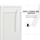 Kitchen Console Table/Buffet Sideboard/Wooden Storage Table with 2-Level Cabinet and Open Shelf, White Table, Wooden Space