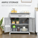 Farmhouse Barn Door Sideboard - Grey