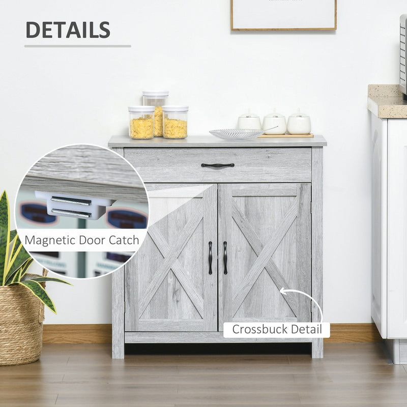 Barn clearance door sideboard