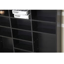Adjustable Media Storage Wooden Shelves Bookcase Display Unit-Black
