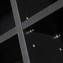 Adjustable Media Storage Wooden Shelves Bookcase Display Unit-Black