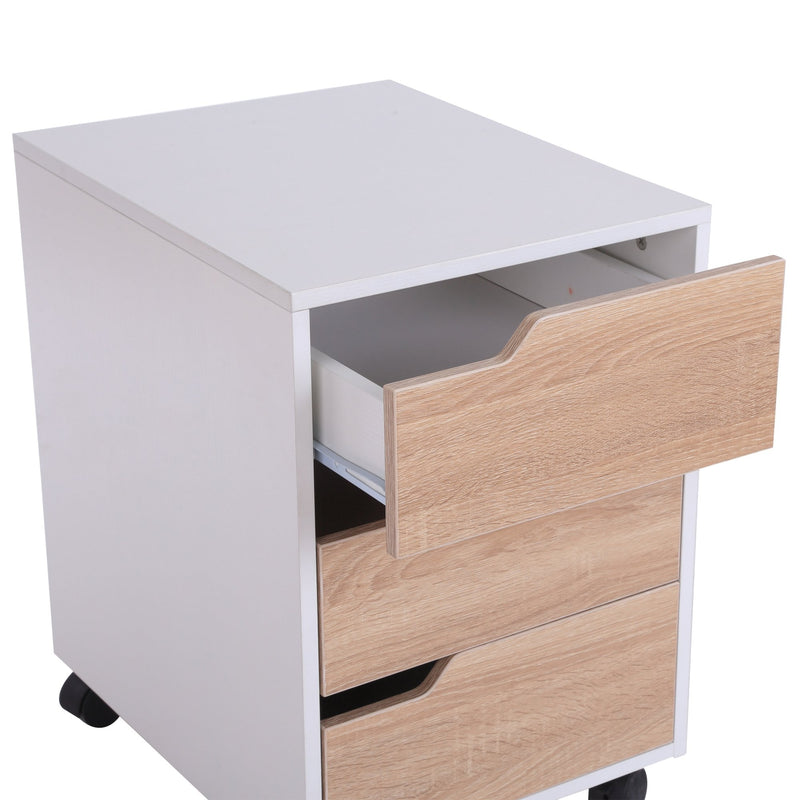 Mobile Pedestal File Cabinet, MDF
