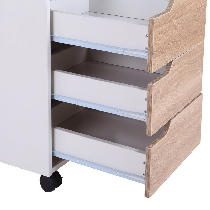 Mobile Pedestal File Cabinet, MDF