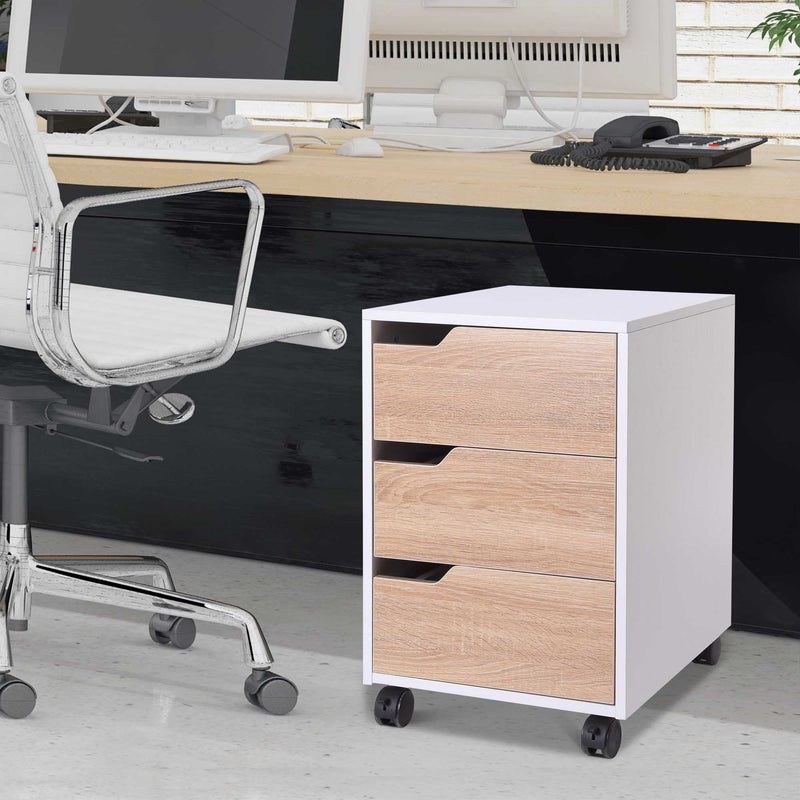 Mobile Pedestal File Cabinet, MDF