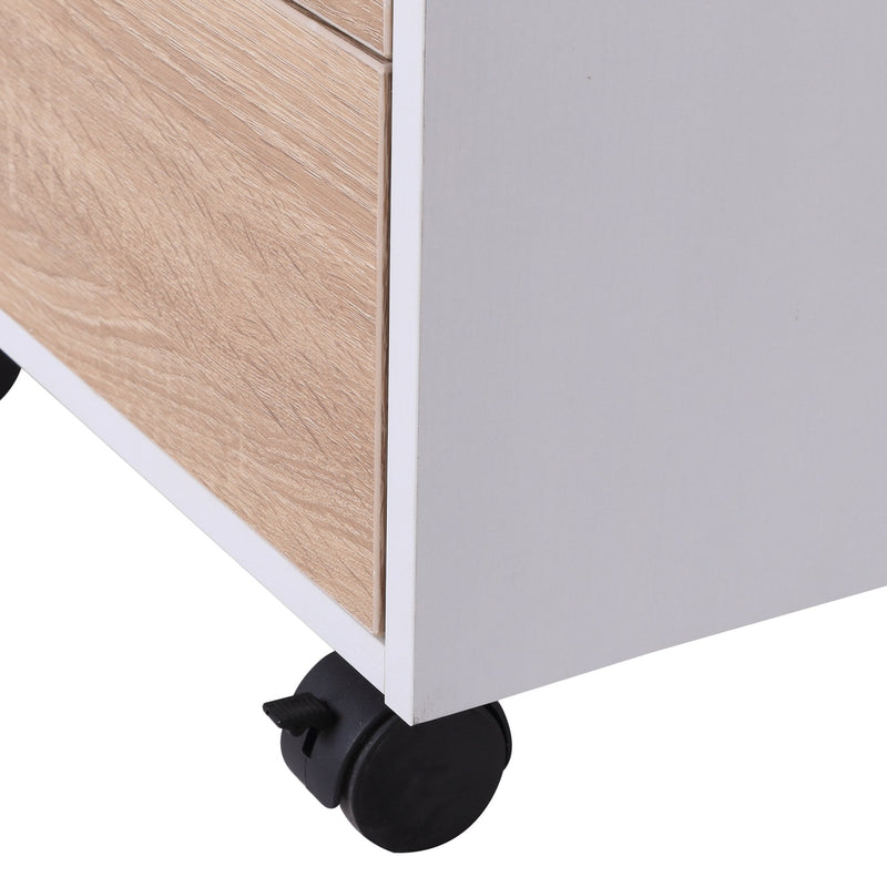 Mobile Pedestal File Cabinet, MDF