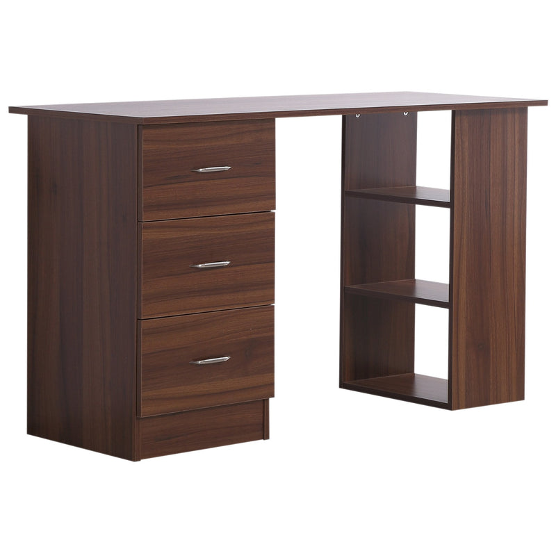 Computer Desk, 120Wx49Dx72H cm-Walnut