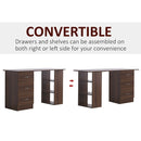 Computer Desk, 120Wx49Dx72H cm-Walnut