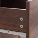 Computer Desk, 120Wx49Dx72H cm-Walnut