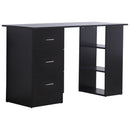 Computer Desk, 120Wx49Dx72H cm-Black