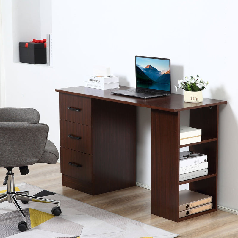 HOMCOM Computer Desk - Walnut