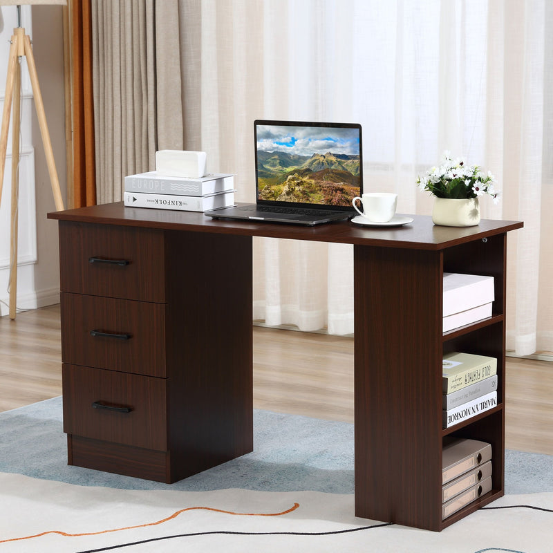 HOMCOM Computer Desk - Walnut