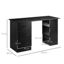 HOMCOM Computer Desk- Black