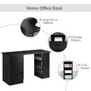 HOMCOM Computer Desk- Black