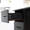 HOMCOM Computer Desk- Black
