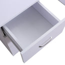 HOMCOM 120cm Computer Desk Writing Table PC Workstation Study Laptop Stationery w/ 3 Shelf & Drawers White