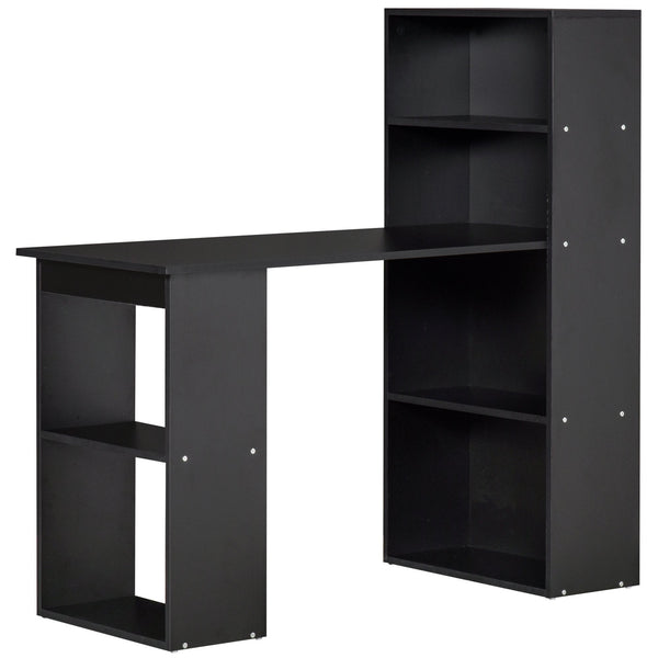 Computer Desk, 120Lx55Dx120H cm-Black