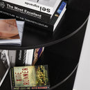4-Tier Bookshelf, 120H cm-Black