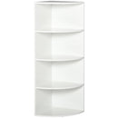 4-Tier Bookshelf, 120H cm-White