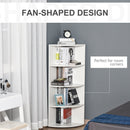 4-Tier Bookshelf, 120H cm-White