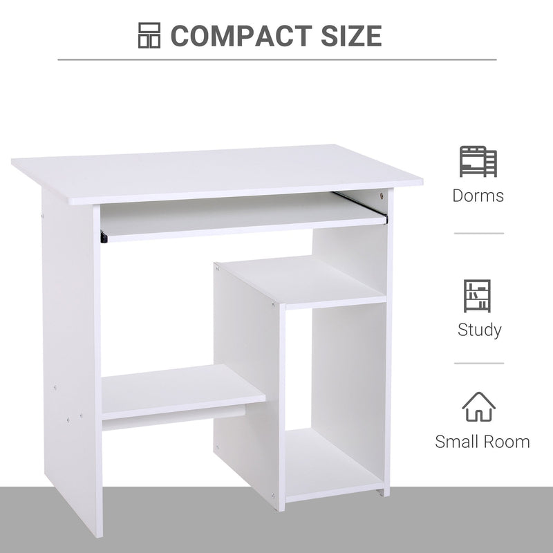 Computer Desk, 73.5H cm-White