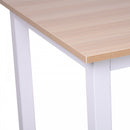 Computer Desk W/ White Metal Frame MDF, 120W x 60D x 76Hcm-Oak Grain Tone