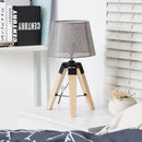 HOMCOM Tripod Table Lamp-Grey
