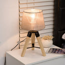 HOMCOM Tripod Table Lamp-Grey
