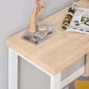 360 Degree Rotating Corner Desk L-Shaped PC Workstation Student Writing Table with Storage Shelf Home Office Oak Tone Computer