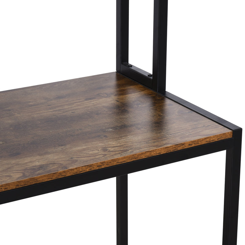 HOMCOM Shelving Unit - Brown & Black