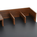 MDF Organised Compartment Home Office Desk Black
