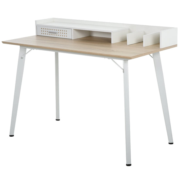 MDF Organised Compartment Home Office Desk White