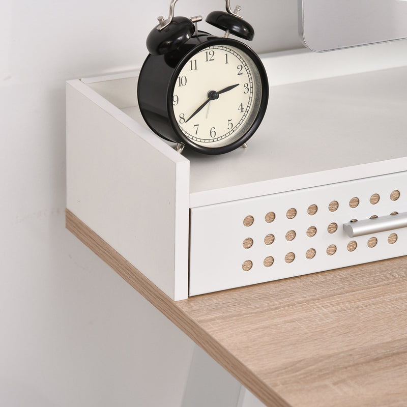 MDF Organised Compartment Home Office Desk White