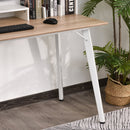 MDF Organised Compartment Home Office Desk White
