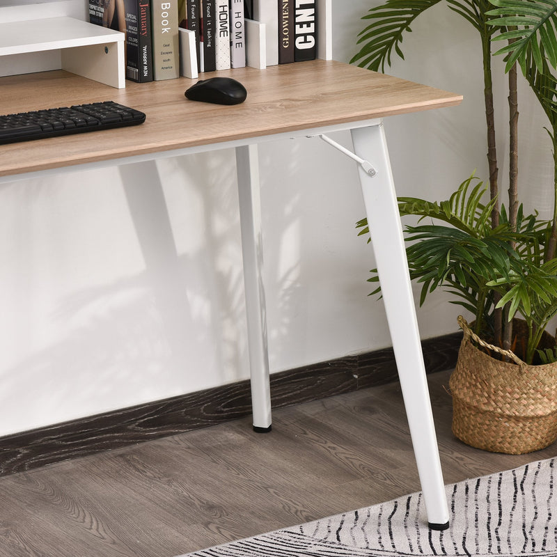 MDF Organised Compartment Home Office Desk White