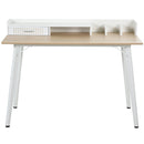 MDF Organised Compartment Home Office Desk White