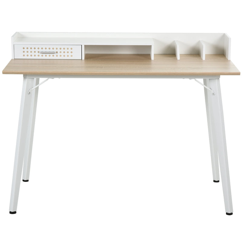 MDF Organised Compartment Home Office Desk White