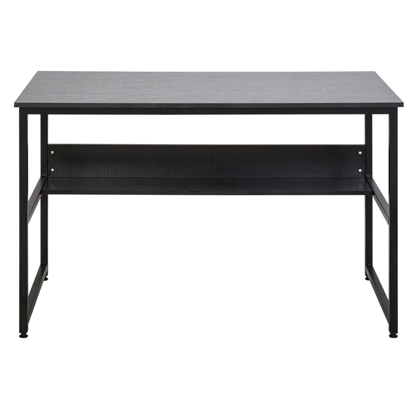 Particle Board 2-Tier Writing Desk Black