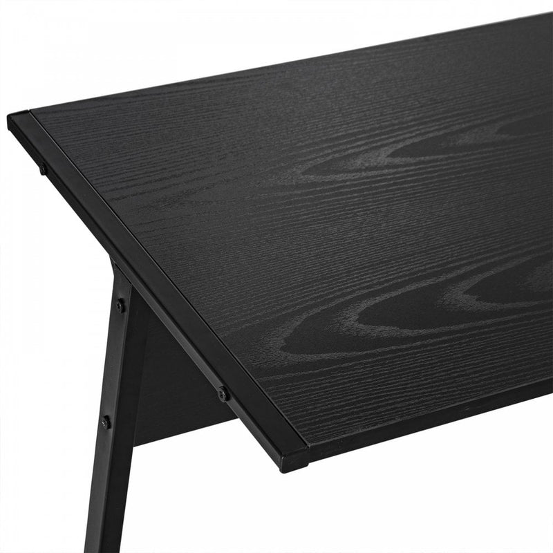 Particle Board L-Shaped Home Office Desk Black