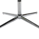 PU Leather Tufted Swivel Accent Chair Grey