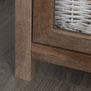 MDF Multifunctional 5-Tier Display Storage Cabinet Bookcase with Adjustable Shelves for Kitchen, Living Room - Brown