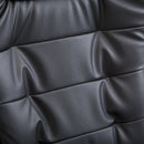 Office Chair Executive Leather High Back Swivel Computer Gaming Racing Chair W/Retractable Footrest-Black