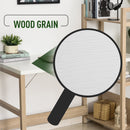 Rectangle Desk with 3-Tier Book Shelf Wide Display Table for Home Study, Office, White Wood Grain