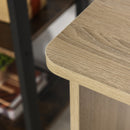 HOMCOM Wood Effect Office Desk - Brown & White