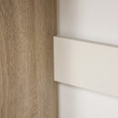 HOMCOM Wood Effect Office Desk - Brown & White