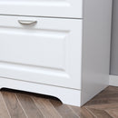 Modern Filing Cabinet with 2 Drawers, Handle, Printer Table, Vertical File Cabinets, for Home, Office - White