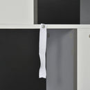 3-Tier Wooden Bookcase, Display Shelf Freestanding Decorative Storage Shelving, Home Office Grey and White Shelves Decor