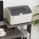 HOMCOM Computer Desk with Sliding Keyboard Tray Storage Drawer Shelf Home Office Workstation Grey