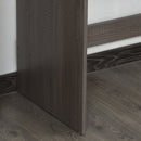 Computer Desk Study Standing Writing Table Workstation with Storage Shelf & Drawer, Grey Drawer for Home Office