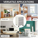 HOMCOM Filing Unit with  Central Locking System - White